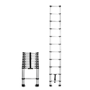 DRABEST HOME Teleskopiskas aluminija trepes, 125kg, 3.2m