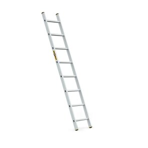 DRABEST PRO DP Pieslienamas alumīnija kāpnes, 150kg, 1x8 pakāpieni, 2.2m