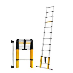 DRABEST MAX Teleskopiskās kāpnes profesionāļiem, 150kg, 11 pakāpieni, 3.27m