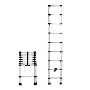 DRABEST HOME Teleskopiskas aluminija trepes, 125kg, 2.6m