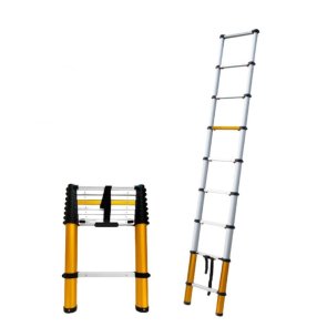 DRABEST MAX Teleskopiskās kāpnes profesionāļiem, 150kg, 9 pakāpieni, 2.63m