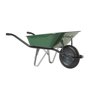 Haemmerlin Cargo Medium Ķerra, pneimatisks ritenis, zaļa, 100L