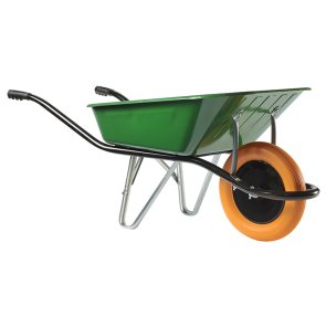 Haemmerlin Cargo Medium Ķerra, poliuretāna ritenis, zaļa, 100L