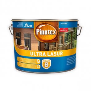 Pinotex Ultra Lasur Lazējošs koksnes aizsarglīdzeklis, spīdīgs, bezkrāsains (tonējamā bāze) 10L