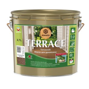 Eskaro Terrace Eļļa uz šķīdinātāju bāzes koka virsmas aizsardzībai, palisandrs, 2.7L