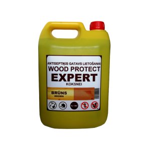 Erlits Wood Protect Expert Антисептик для древесины , sarkanbrūns 1L