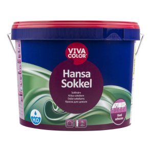 Vivacolor Hansa Sokkel Ūdens bāzes krāsa cokoliem, matēta, bāze A, 9L