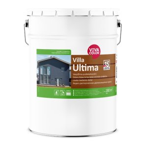 Vivacolor Villa Ultima Ūdens bāzes krāsa koka virsmām ārdarbos, pusmatēta, bāze VVA, 18L