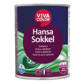 Vivacolor Hansa Sokkel Ūdens bāzes krāsa cokoliem, matēta, bāze A, 0,9L