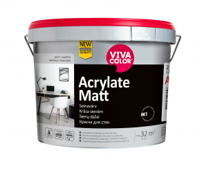 Vivacolor Acrylate Matt A Mitrumizturīga sienas krāsa, matēta 2.7L