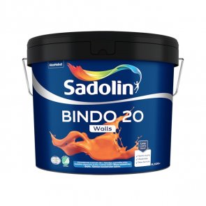 Sadolin Bindo 20 Noturīga pret mazgāšanu, pusmatēta krāsa sienām BW 9L