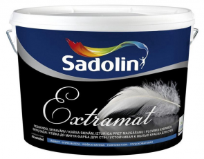Sadolin Extramat Pilnīgi matēta krāsa sienām un griestiem ar augstu izturību pret mazgāšanu BW 2.5L