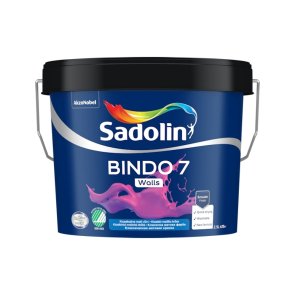 Sadolin Bindo 7 Klasiski matēta krāsa sienām BW 2.5L