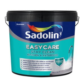 Sadolin Easycare Kitchen & Bathroom Krāsa sienām virtuvē un vannas istabā, BW  7.5L