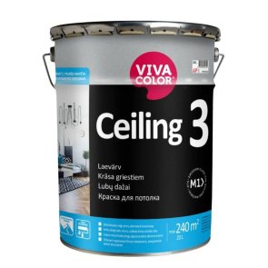 Vivacolor Ceiling 3 AP Краска для потолка Vivacolor Ceiling 3 AP Griestu krāsa, pilnīgi matēta 20L
