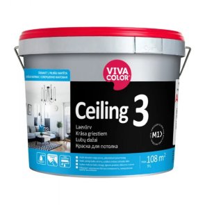 Vivacolor Ceiling 3 AP Краска для потолка Vivacolor Ceiling 3 AP Griestu krāsa, pilnīgi matēta 9L