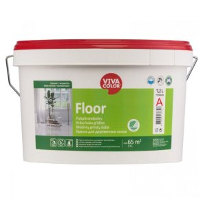 Vivacolor Floor Krāsa koka grīdām, pusmatēta, bāze A, 7,2L