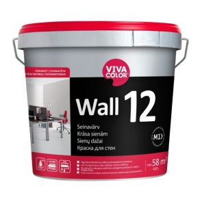 Vivacolor Wall 12 A Sienas krāsa, pusmatēta, 4,8L