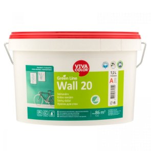 Vivacolor Wall 20 A Sienas krāsa, pusmatēta, bāze A, 7,2L