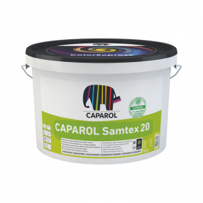 Caparol Samtex 20 Lateksa krāsa iekšdarbiem, zīdaini spīdīga B1 2.5L