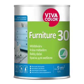 Vivacolor Furniture 30 Krāsa mēbelēm, pusmatēta, bāze A, 0,9L