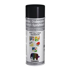 Caparol Capalac 781 Disbocolor Emaljas metāla krāsas aerosols, spīdīgs 0.4L Melns RAL9005