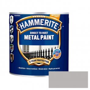 Hammerite Smooth Глянцевая защитная краска для металлических поверхностей, гладкая поверхность , sudraba 2.5L