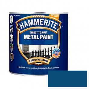 Hammerite Smooth Глянцевая защитная краска для металлических поверхностей, гладкая поверхность , zila 5L