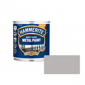 Hammerite Smooth Spīdīga aizsargkrāsa metāla virsmām, gluda virsma, sudraba 0.25L