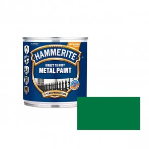 Hammerite Smooth Spīdīga aizsargkrāsa metāla virsmām, gluda virsma, zaļa 0.25L