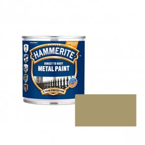 Hammerite Smooth Spīdīga aizsargkrāsa metāla virsmām, gluda virsma, zelta 0.25L