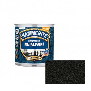 Hammerite Hammered Āmurkaluma aizsargkrāsa metāla virsmām, melna 0.25L 