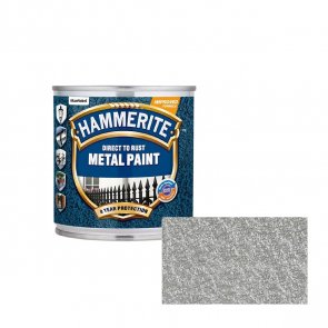 Hammerite Hammered Āmurkaluma aizsargkrāsa metāla virsmām, sudrabpelēka 0.25L 