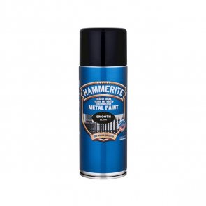 Hammerite Smooth Глянцевая защитная краска для металлических поверхностей, аэрозоль , melna 0.4L