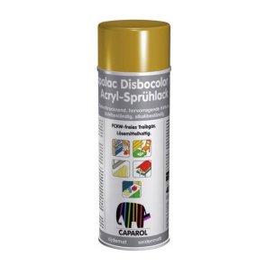 Caparol Capalac 781 Disbocolor Emaljas metāla krāsas aerosols, zīdaini matēta 0.4L Zelta