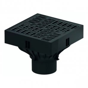 Aco Self XtraPoint Трап с решеткой, B125 Aco Self XtraPoint Traps ar plastmasas režģi, B125, 250x250x200mm