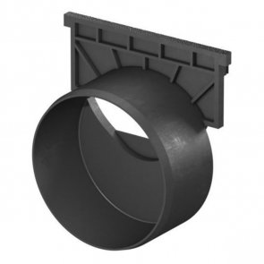 Aco Euroline/Hexaline 2.0 Пластмассовый концевой затвор с выводом, чёрный