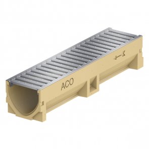 Aco Euroline Канал с решеткой Aco Euroline Kanāls ar cinkota tērauda režģi, 500x118x100mm