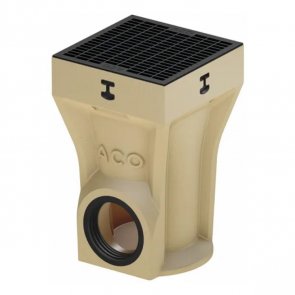 Aco Self Europoint Глубокий дождеприемник с пластмассовой решеткой, A15, mesh , 252x252x400mm