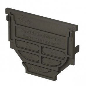 Aco Euroline/Hexaline 2.0 Пластмассовый концевой затвор, чёрный