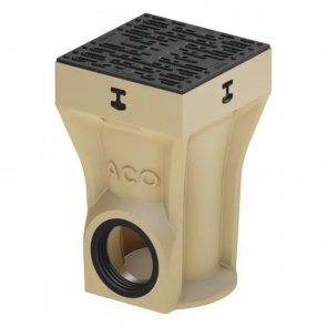 Aco Self Europoint Глубокий дождеприемник с пластмассовой решеткой, B125, microgrip , 252x252x400mm