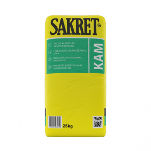 Sakret KAM - Армируемая штукатурка / клей для теплоизоляционных плит белая