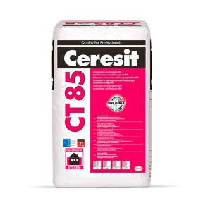 Ceresit CT 85 Клеящий и армирующий раствор для пенополистирола EPS Ceresit CT 85 Līmēšanas un armēšanas java putu polistirolam (Eps) 25kg