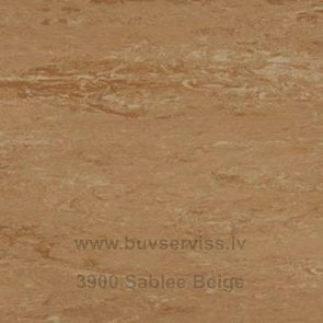 Polyflor Sablee Beige 3900 2m plat., <br>2.00mm aizsargslānis, <br>linolejs PVC Brūngans <b>(garums cm)</b>