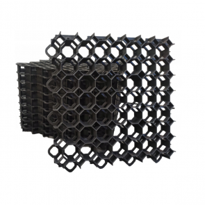 Stella Green Газонная решетка 49,2x49,2x3,9 см Stella Green Zālāju režģis 49.2x49.2x3.9cm Melns