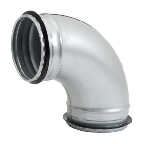 Europlast Колено металлическое, с резинками, прессованное 90°- Ø80mm