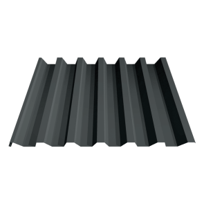 Ruukki T45 30 (Spīdīgs) metāla jumta segums 0.5mm, RR23/Tumši pelēks, T45-30W-905