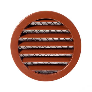 Europlast Europlast Решетка круглая, из алюминиевого сплава Ø125mm, brūna