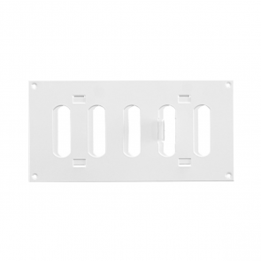 Europlast Решетка металлическая регулируемая 200x100mm, balta