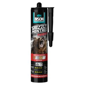 Bison Grizzly Montage Power Īpaši spēcīga montāžas līme iekšdarbiem, 370g